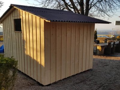 Verkaufshaus aus Holz